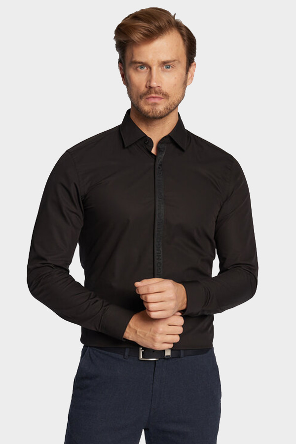 ΠΟΥΚΑΜΙΣΟ HUGO - 001 ΜΑΥΡΟ